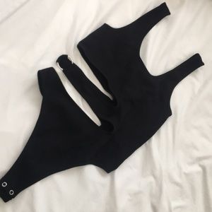 side cutout bodysuit .